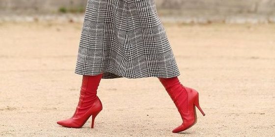botas vermelhas inverno 2019