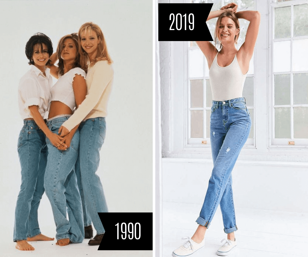 calça jeans mom vintage