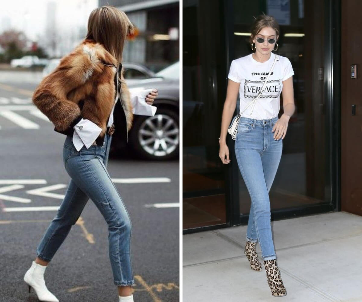 botina feminina com calça jeans