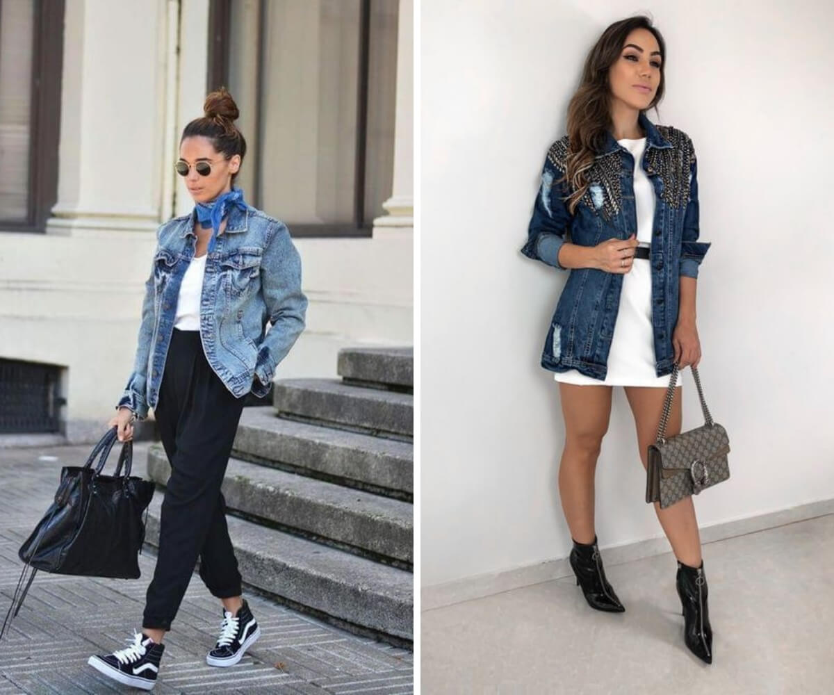 jaqueta jeans feminina comprida